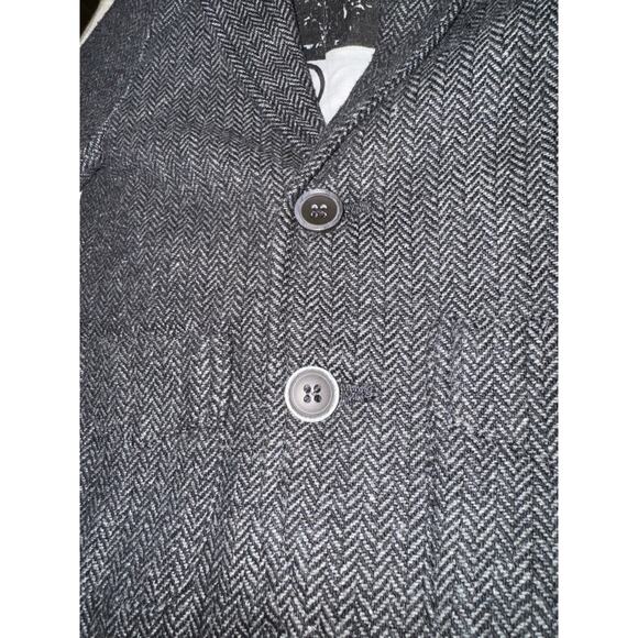 Minoti Wool Blend Blazer Toddler Size 12-18 Mon Elbow Patches Herringbone Fall - Picture 7 of 8